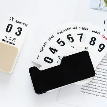 

1pc PP Perpetual Table Calendar Timetable Planner Art Crafts Diy Calendars Planner 2020 Office School Planning Organizer