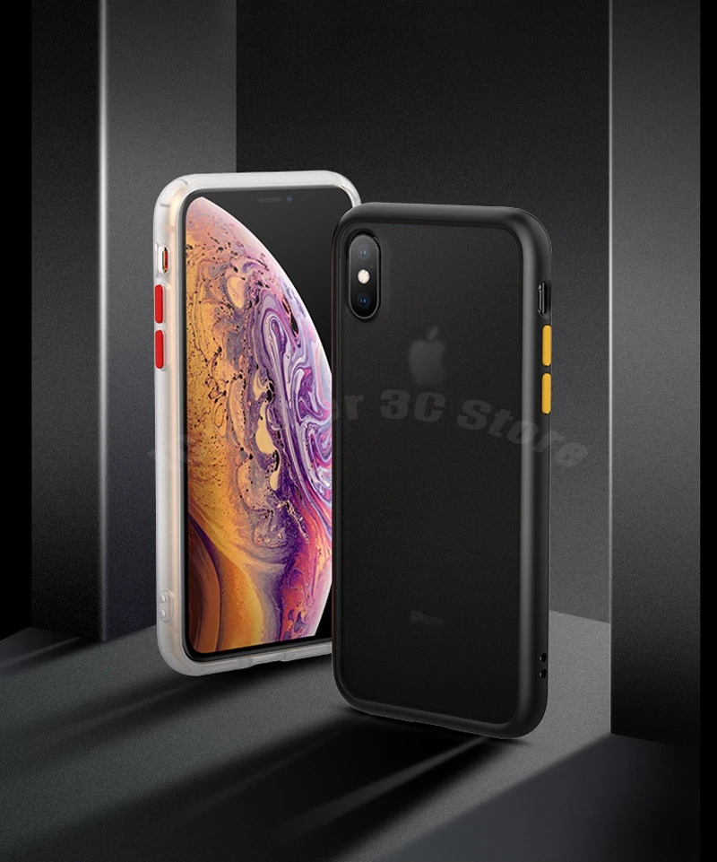10 шт цветной противоударный бронированный чехол для Apple IPhone X XS Max XR прозрачный ТПУ чехол задняя крышка для iPhone 7 8 Plus силиконовый чехол