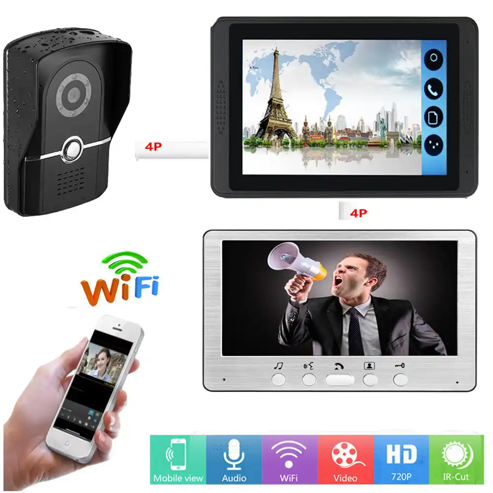 wireless door intercom with camera