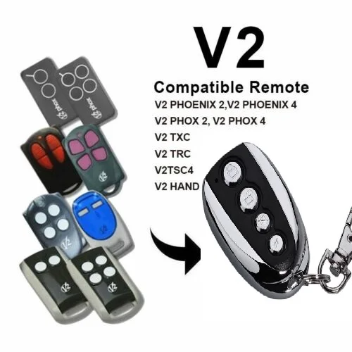 V2 Phoenix, V2 Handy, V2 TSC, V2 TXC, V2 TRC 433,92 МГц дубликатор дистанционного управления
