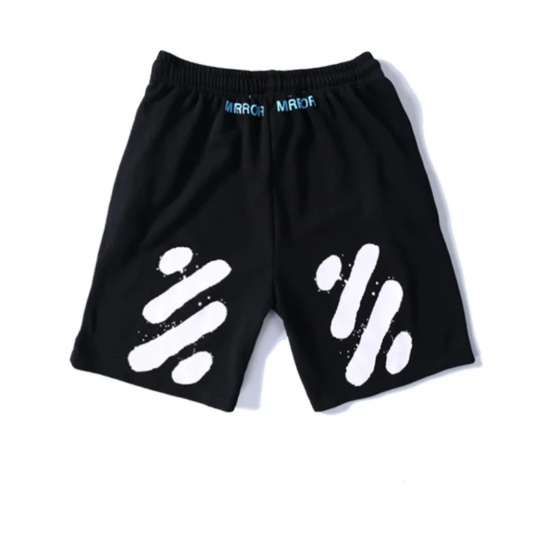 OFF-WHITE летние новые мужские шорты с буквенным принтом пять свободные мужские
