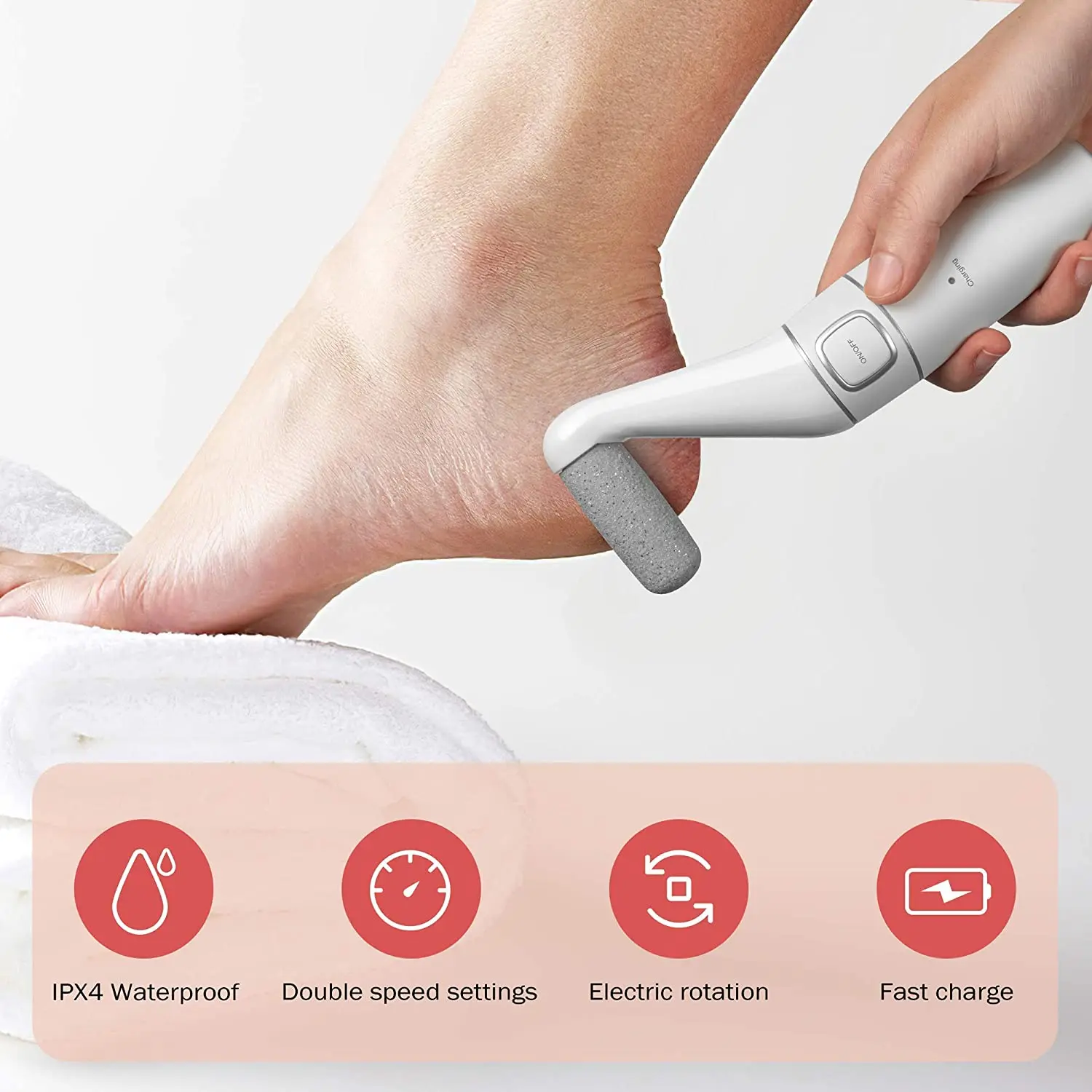 ENCHEN Foot Dead Skin Callus Remover Electric Pedicure Foot Care Tools with  3 Grinding Stone Roller Heads Waterproof - AliExpress