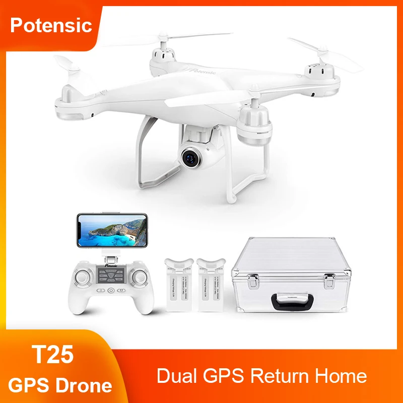 TRENDING! Potensic Professional RC Big Drone Dual GPS Quadcopter With 1080P HD Camera WiFi FPV Follow Me Helicopters Remote Control Toys