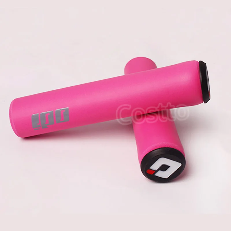 ODI MTB руль ручки для велосипеда силиконовые ручки для руля Анти-занос, удар-поглощающий мягкий горный велосипед ручка Аксессуары для велосипеда - Цвет: Pink 1 Pair