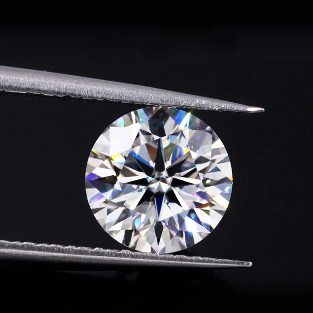 0.1ct para 8ct d cor vvs1 forma redonda moissanite pedras brilhante corte passagem diamante tester solto pedra preciosa para jóias femininas gem