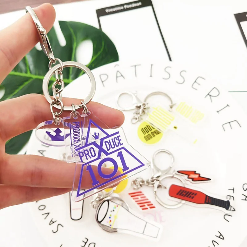 

2019 Kpop Keychain IZONE IKON X1 REDVELVET NCT Dream Acrylic Key Ring