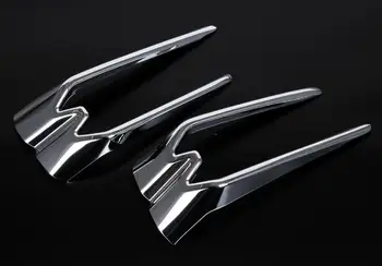 

For Hyundai ix35 2018 2 PCS Brand New High Quality Silver ABS Chrome Front Headlight Fog Lamp Car Styling Auto Accessories