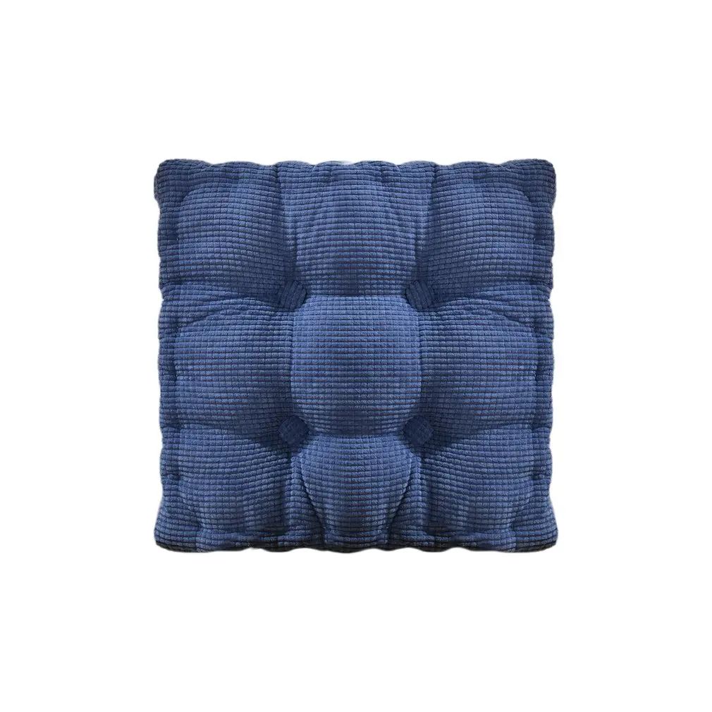 New Corn Solid Color Dining Chair Cushion Square Cushion Thickening Office Velvet Cushion Upholstery Tatami Mat Chair