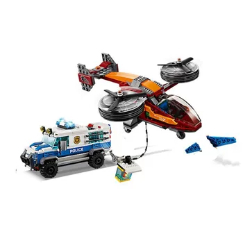 

2019NEW 400pcs Sky Police Diamond Heist Building Blocks Compatible Lepining City 60209 Toys for Children Christmas Gift