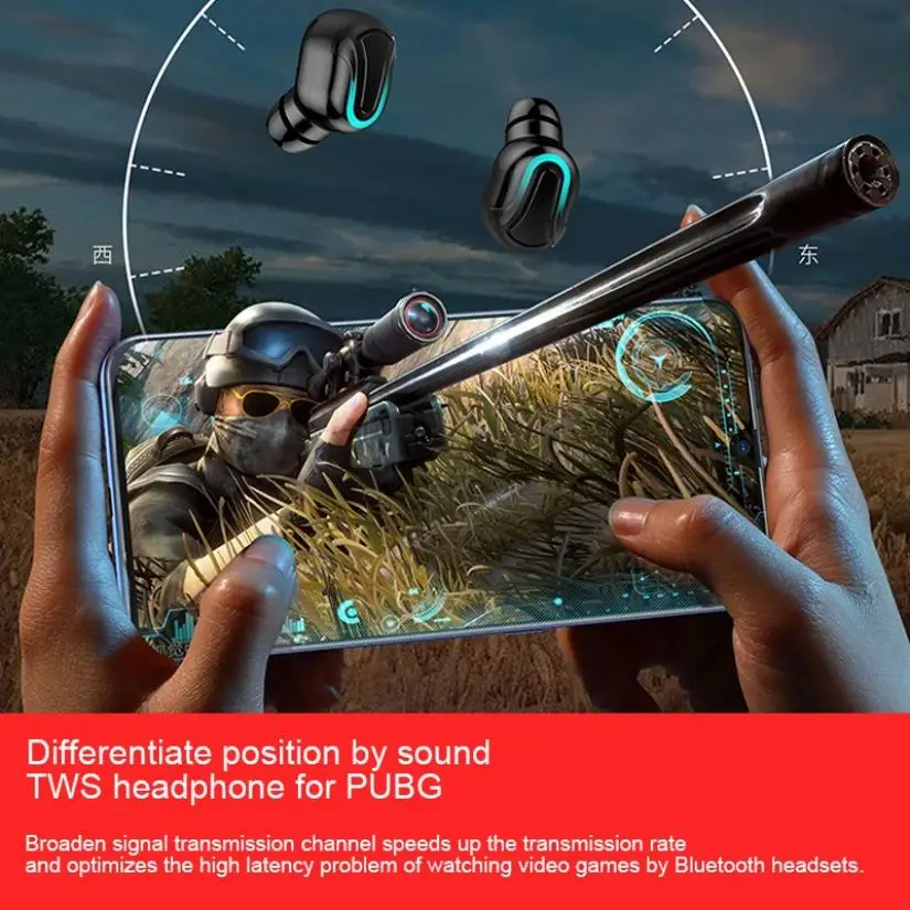 I12 TWS Bluetooth 5 0 Wireless Headphone Game Sports Stereo Is Suitable for IPhone Xiaomi Huawei Xiaomi Huawei Samsung Smartphon
