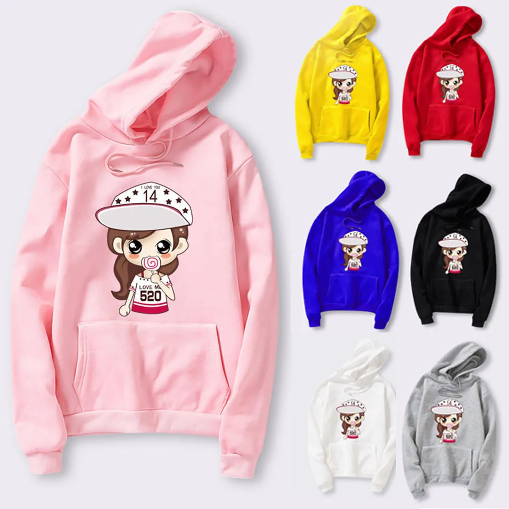 Hoody Ladies Casual sweatshirt Women Printing Round Neck Long Sleeve Casual Blouse Hoodies And Sweatshirts Women sudaderas