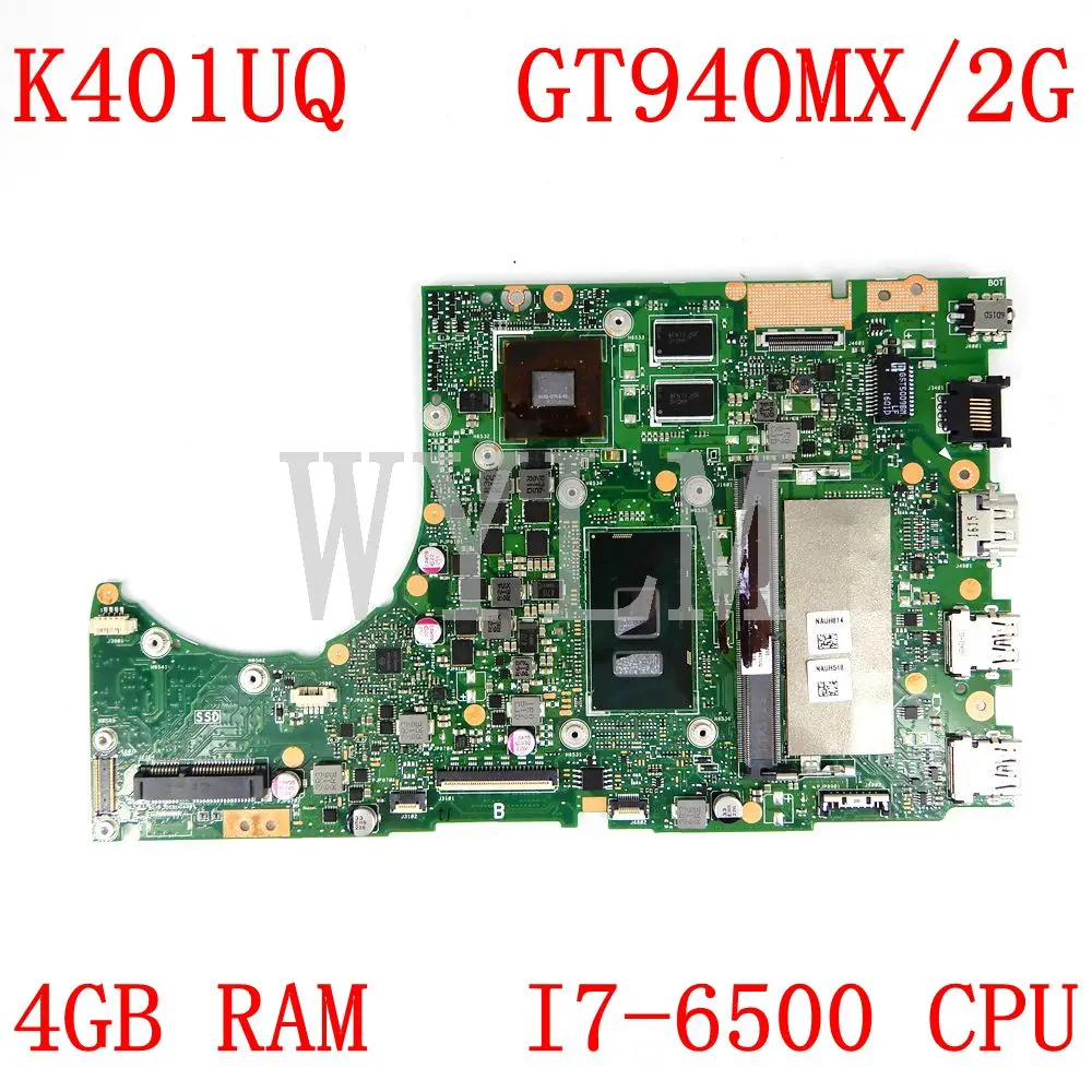  K401UQ MAIN_BD._4G/I7-6500U/AS GT940MX/V2G Mainboard For ASUS K401U K401U A401U K401UQ K401UQK Lapt