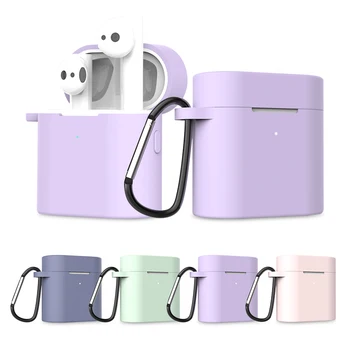 

For Xiaomi Airdots Pro 2 Mi Air 2 Earphone Case Bluetooth Earphone Cover For Xiaomi Air 2 Airdots Pro 2 Silicone Case With Hooks