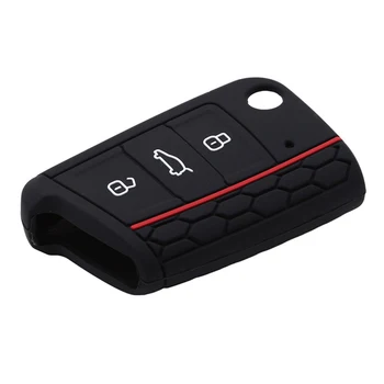

Dropshipping Universal Durable Silicone Car Key Cover Case Flip Key Cap Remote Control For Volkswagen Golf 7 Nissan Xterra TSLM2