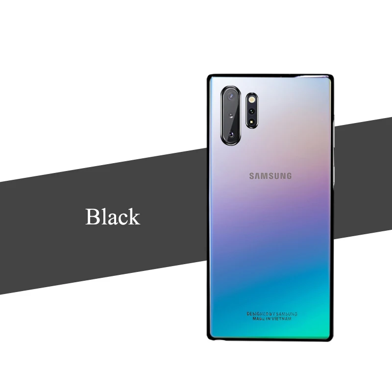 Чехол для samsung Note 10 plus, Прозрачный Прочный чехол для ПК, прозрачный чехол для samsung Galaxy Note 10 plus 5G Note10 Pro, чехол для задней панели