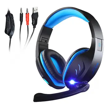 

PC Gaming Headset Fashionable Durable Head-mounted Headphone Light-emitting Earphone