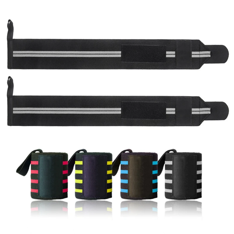 Newly Colorful Wrist Band Strap Adjustable Wristband Brace Wrap Bandage Gym Strap Wrist Support for Fitness Weightlifting