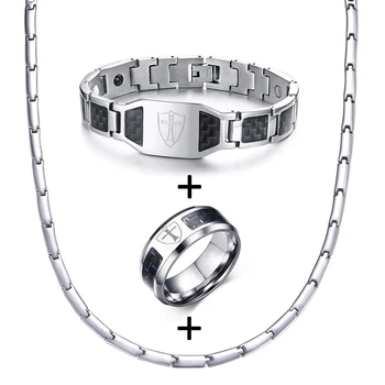 

WENDYFO New Fashion Stainless Steel Cross Rings For Men Hip Hop Punk Silver Color Christ Finger Rings Health Religious Jewelry