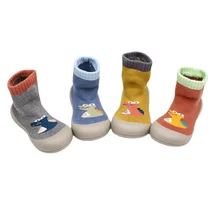 

Soft Baby Socks Shoes Infant Color Matching Cute Kids Boys Shoes Doll Soled Child Floor Socks Shoes Toddler Girls First Walkers