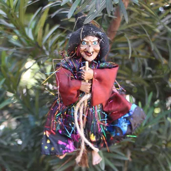 

5PCS /3PCS/2PCS Horror Vicious Witch Hanging Decoration Resin Halloween Ghost House Props Festive Party DIY Supplies