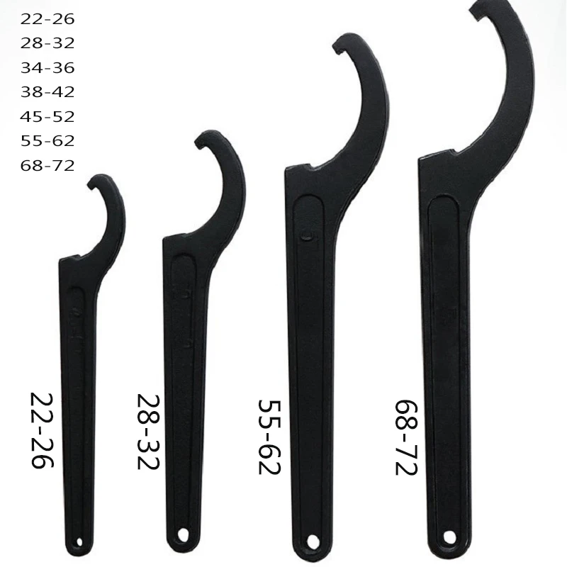 

22-72mm Wrench Spanner Tool Adjuster Motorcycle Bike Absorber Shock Spanner Pre Load Hook C Spanner Tool Set Universal Hand Tool