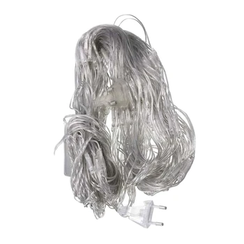 

x 2M 204 LED Net String Lights String Light for Indoor Outside Garden Christmas Wedding Party (Warm White),EU Plug