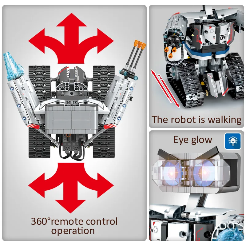2020 NEW SEMBO Technic RC Robot Building Blocks Creator City Remote Control Intelligent Robot Car Weapon Brick Toys For Children