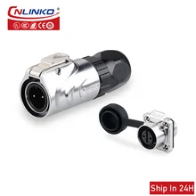 

Cnlinko LP12 M12 power waterproof connector2.3.4pin industrial plug socket for harvester tractor woodworking machinery equipment