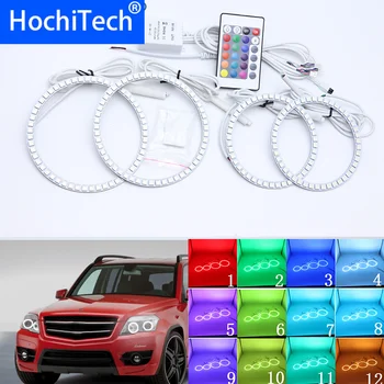 

For MERCEDES BENZ GLK CLASS X204 280 300 320 350 2010 2011 2012 Multi-color Led Angel Eyes Kit RGB Halo Rings Daytime Light DRL