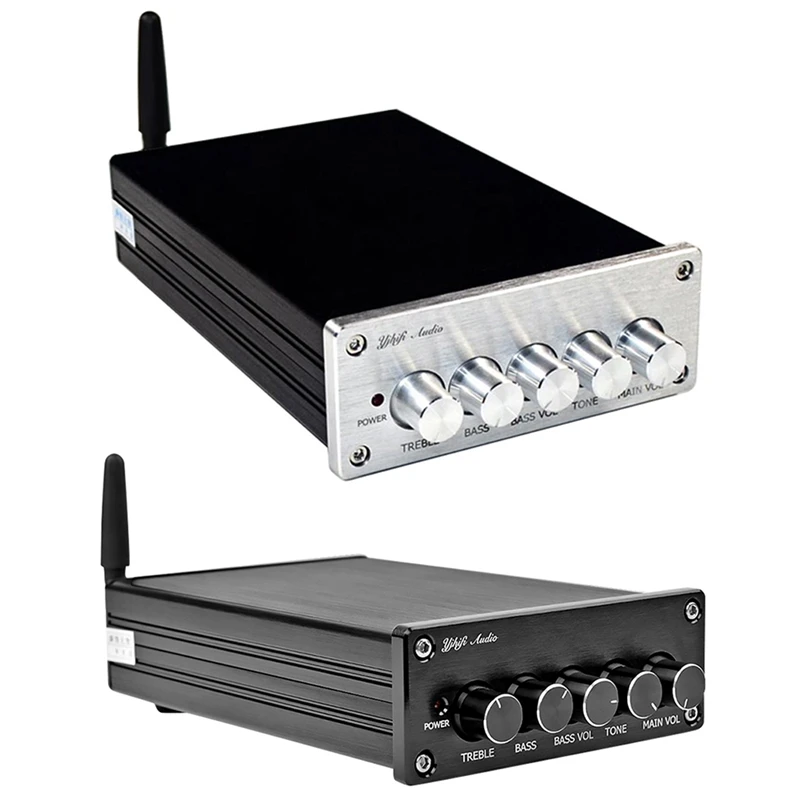 Tpa3116 сабвуферный усилитель 2,1 Hifi Bluetooth 5,0 Цифровые усилители мощности 50 Вт x 2+ 100 Вт для динамика домашнего кинотеатра(Silv