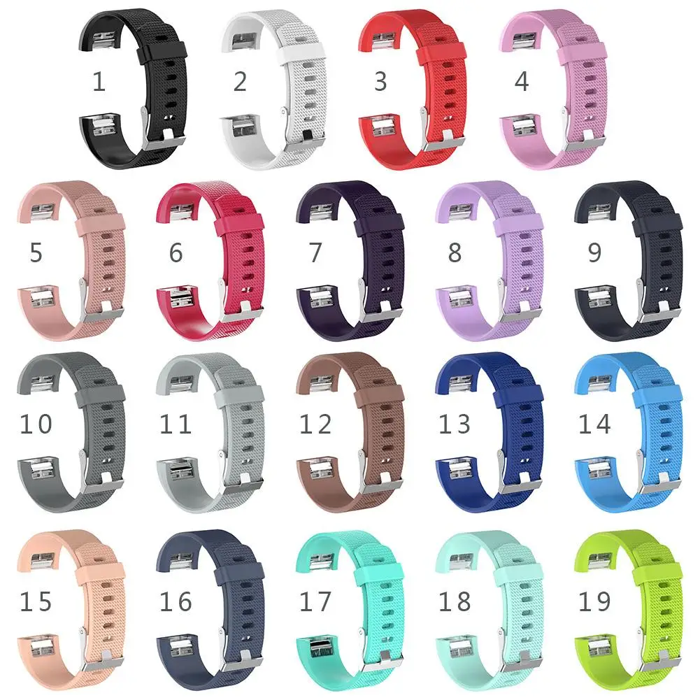 

Soft Silicone Wristband Replacement Sport Band Smart Watch Wrist Strap Watchband Bracelets Smartwatch For Fitbit Charge 2