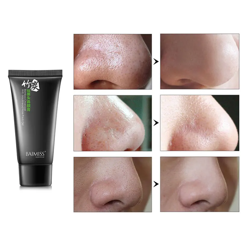 50ml Bamboo Charcoal Blackheads Removal Mask Black Mask Moisturizing Cleansing Shrinking Pores Facial Care