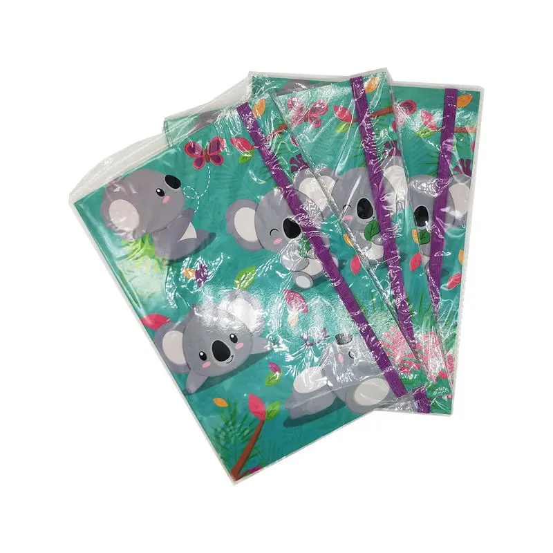 

Cute koala Pattern Portable Notepad Elastic Straps To Facilitate Marking Student Diary Notebook Random Pattern