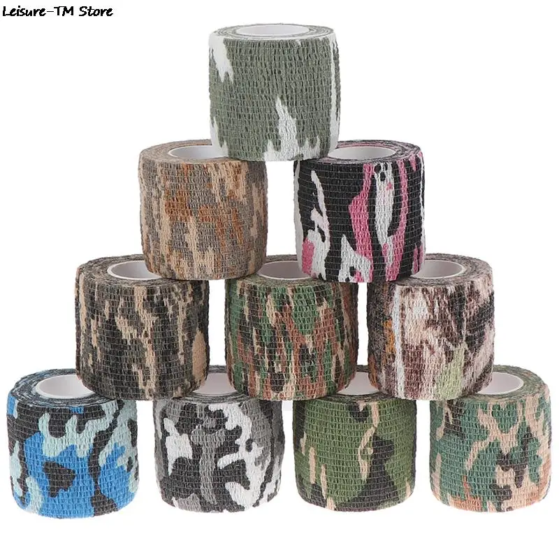 

Multi-functional Camo Tape Non-woven Self-adhesive Camouflage Hunting Paintball Airsoft Rifle Waterproof Non-Slip Stealth Tape