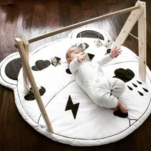 

Ins Round Baby Play Mats Cotton Carpet for Living Room Soft Sleeping Children's Rug Kids Play Rugs Floor Newborn Gym Playmat