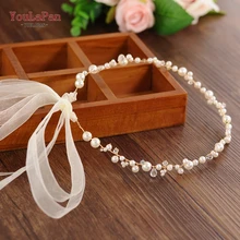 YouLaPan SH03-G, женские ремни с золотым жемчугом для свадьбы, женский пояс с лентой, пояс из бисера, свадебный пояс с жемчугом, Блестящий Пояс с кристаллами