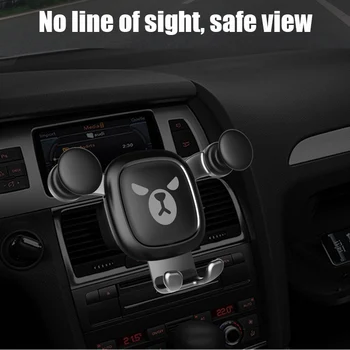 

Car Phone Holder Gravity Phone Mount for Car Vents All Degree Rotation Navigation Bracket M8617