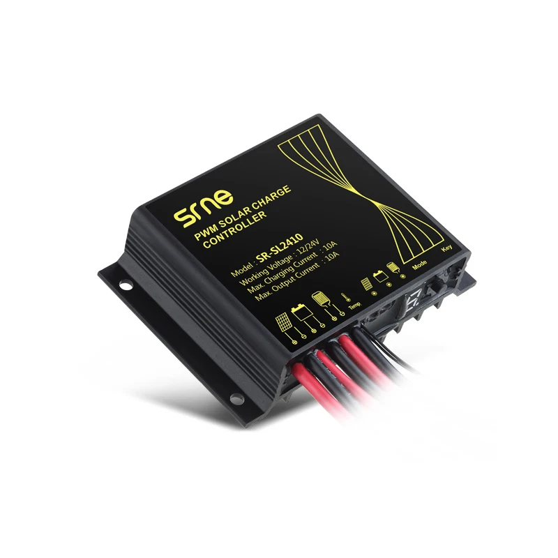 12 V/24 V Солнечный контроллер уличного освещения Водонепроницаемый IP68 для солнечной системы SL2410 10A
