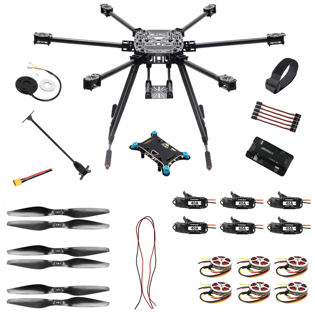ZD850 DIY Drone Kit 850mm Carbon Fiber Frame W/ APM2.8 Flight Control
