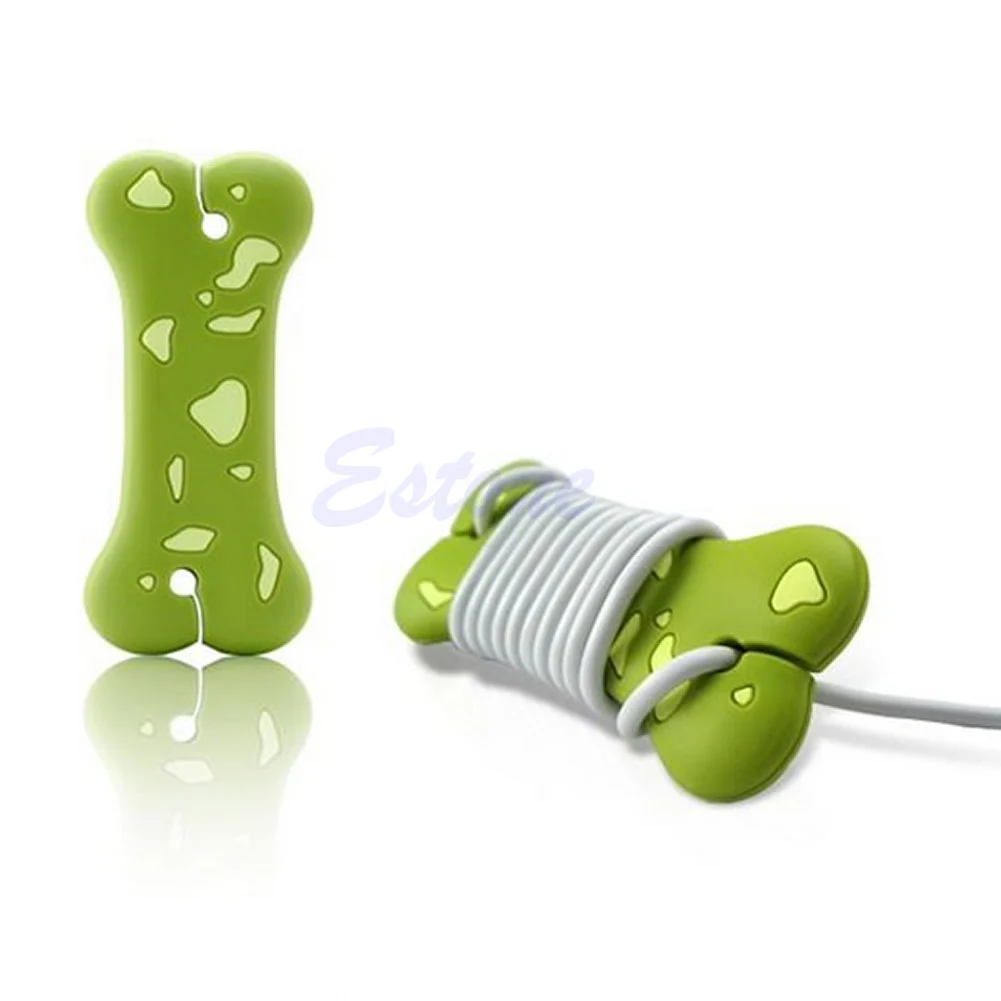 

Dog Bone Cute Cartoon Cord Cable Headphone Earphone Wrap Manage Winder Organizer 77UA