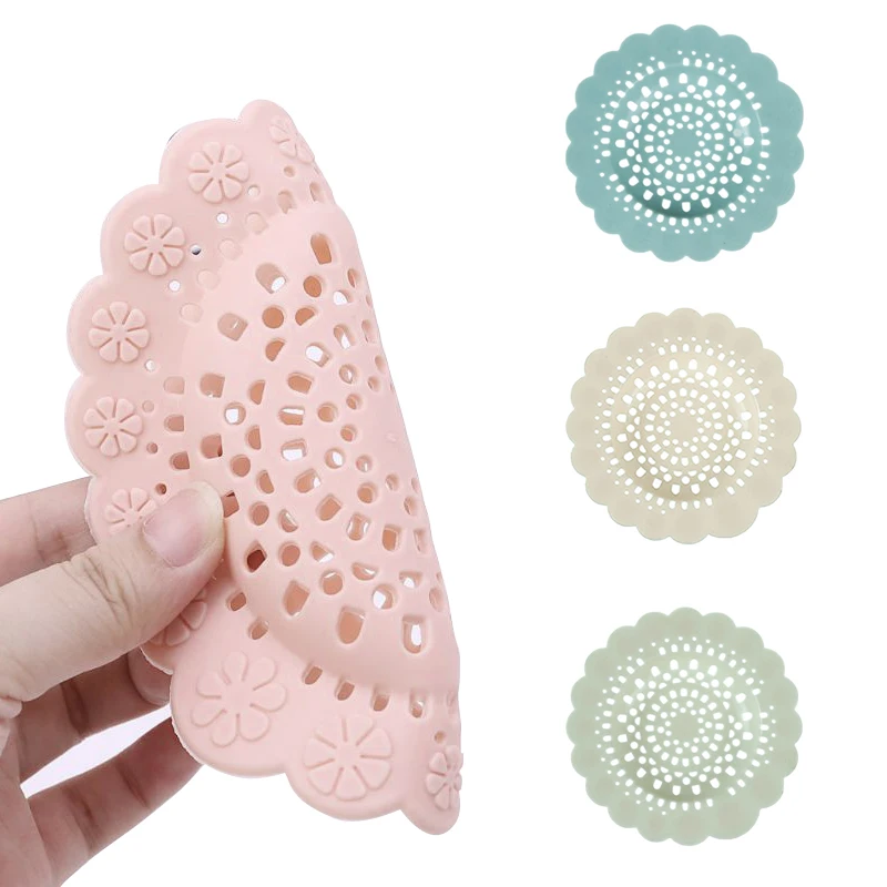 

Hair Catcher Bath Drain Shower Tub Strainer Cover Sink Trap Basin Stopper Filter Cleaning Supplies Filter Screen Net Cover