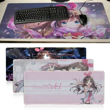 

kizuna ai render anime girl Comfort Mouse Mat Gaming Mousepad xl Speed Keyboard Mouse mat Laptop PC notebook desk pad