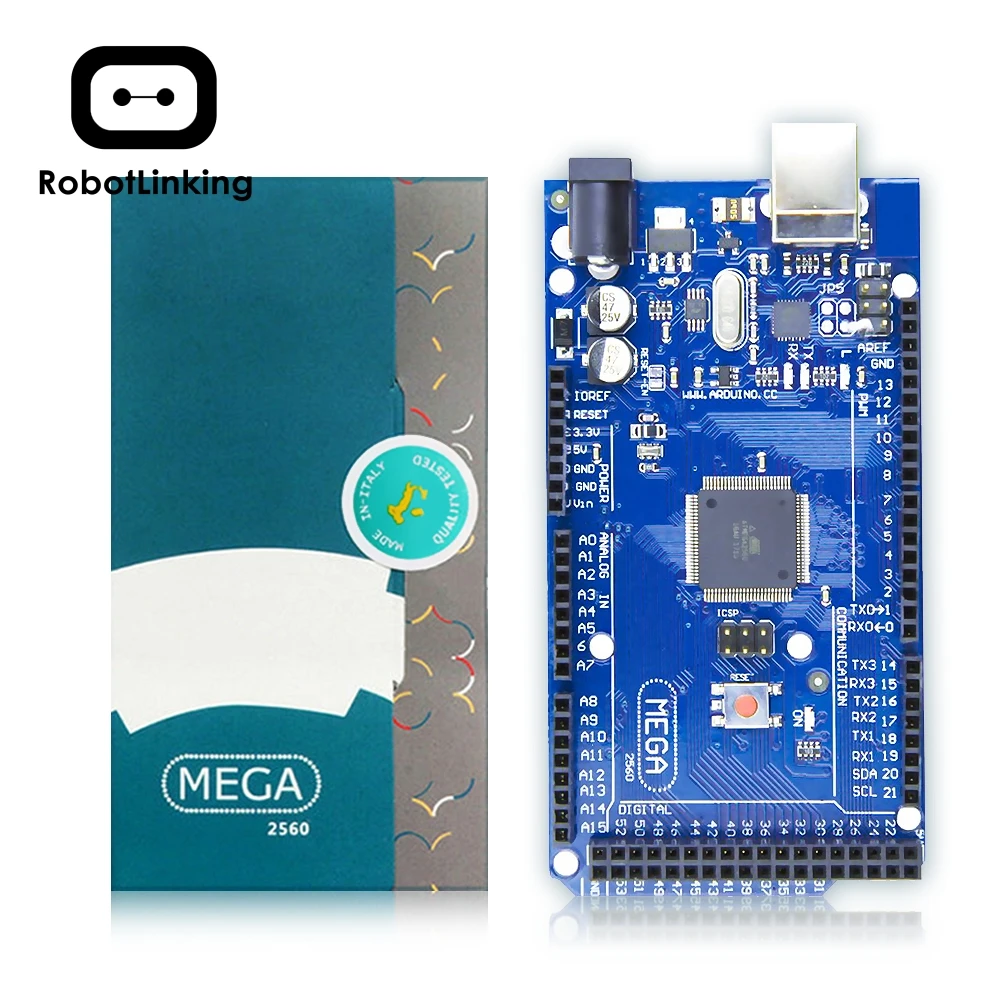 Плата Mega 2560 R3 официальная версия с чипом ATMega ATMega16U2 для интегрированного драйвера