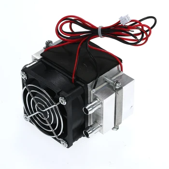 

DIY 12V TEC Electronic Peltier Semiconductor Thermoelectric Cooler Refrigerator Water-cooling Air Condition Movement