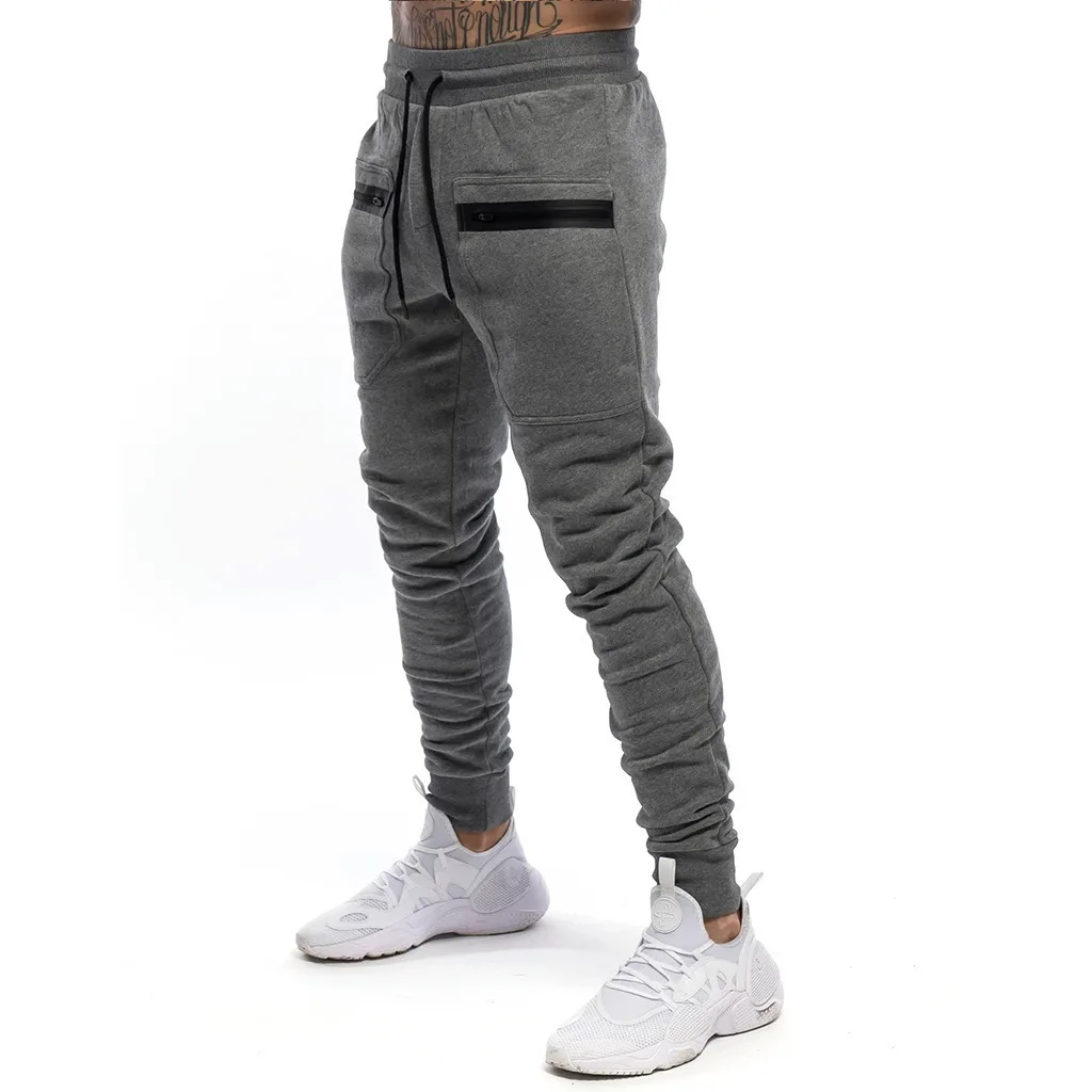 

Autumn And Winter New Style Muscle Brother Fitness Trousers Men Casual Trend Tight-Fit Athletic Pants Running Basketball Shorts