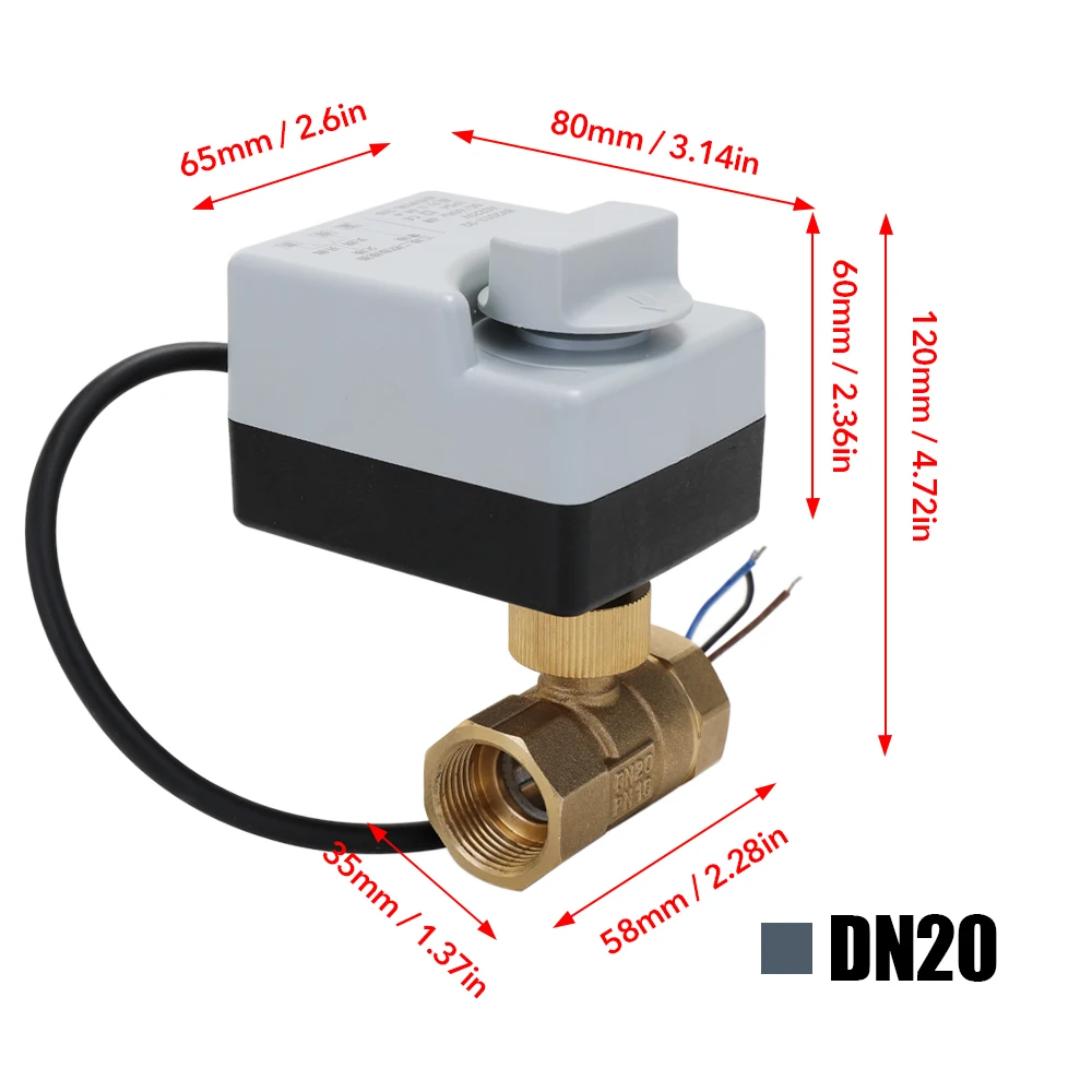 AC220V 2-полосным 3-провода латунный моторизованный шаровой клапан DN12 DN20 DN25 Электрический Actuato с ручным переключением энергосберегающий Мотор привода