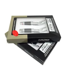 Furutech CF 201(R) Copper Rhodium Plated Carbon  connectors plugs Y Spade Original box