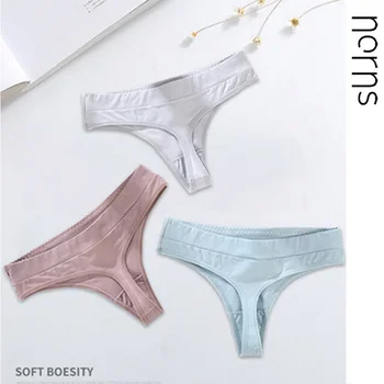 

3Pcs/Lot Women's Cotton G-String Thong Panties String Underwear Women Briefs Sexy Lingerie Pants Intimate Ladies Letter Low-Rise