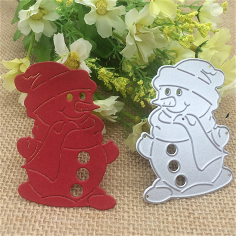 

3D Snowman Metal Cutting die keychain shaker Heart Paper Key Chain Scrapbook Paper Craft Card Punch Art Knife Cutter