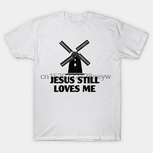 Мужская футболка Jesus Still Loves Me Windmill Футболка женская | одежда